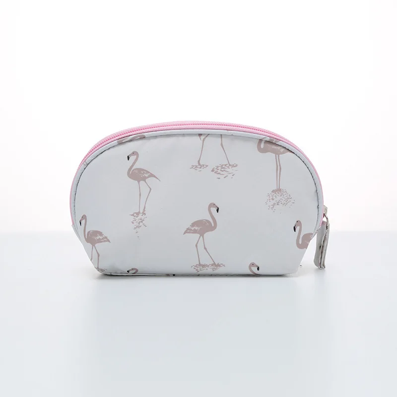 

Flower color oxford Semicircle Cosmetic Bag travel Portable High capacity Cosmetics Storage bag Clutch bag Cosmetic Bag