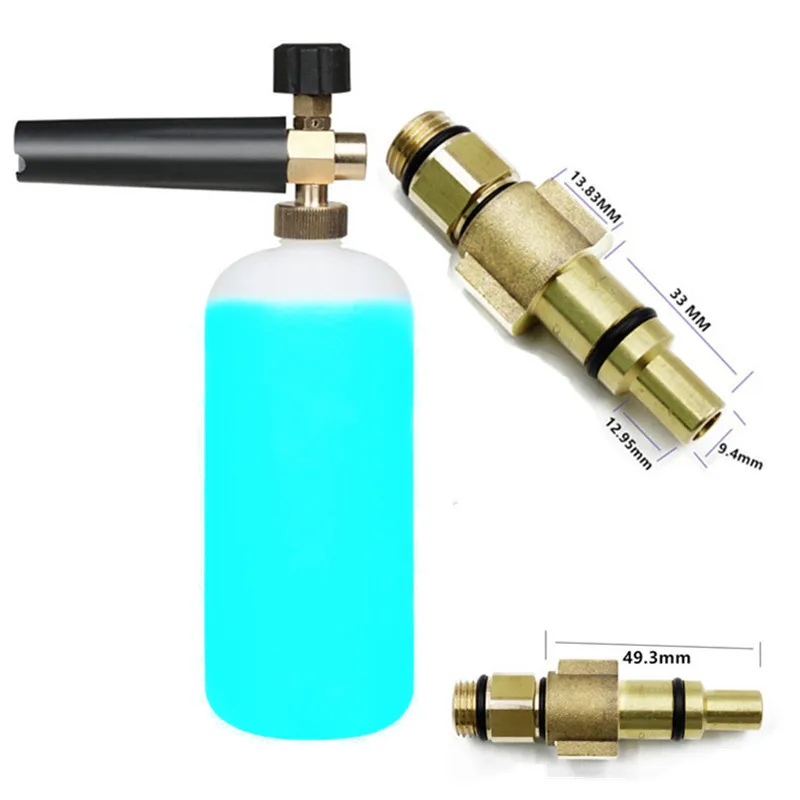 

1L / 750ML Snow Foam Lance For LAVOR High Pressure Car Washer Soap Foamer Generator Maker Sprayer With Adjustable Nozzle