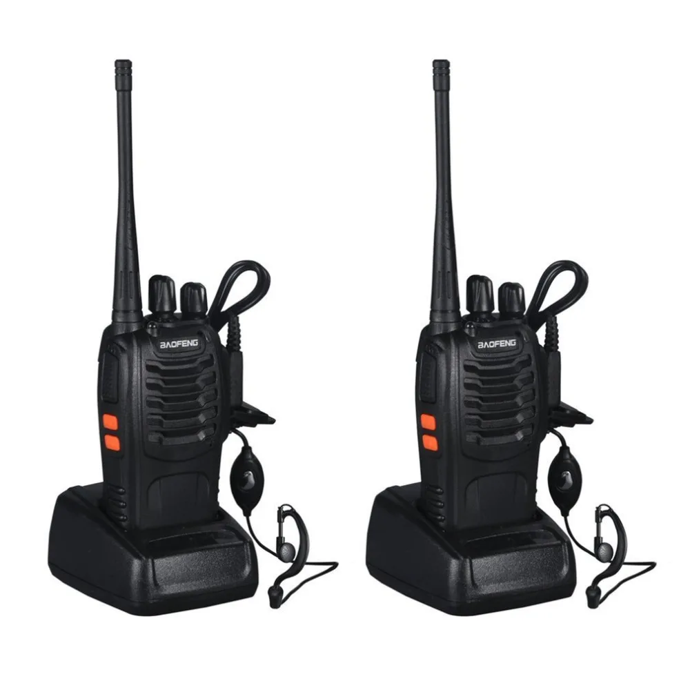 

Rechargeable Walkie-talkie Professional Flashlight 5W 16Ch With Headset 2-way Baofeng Radio VHF/UHF FM Transceiver 400-470MHz