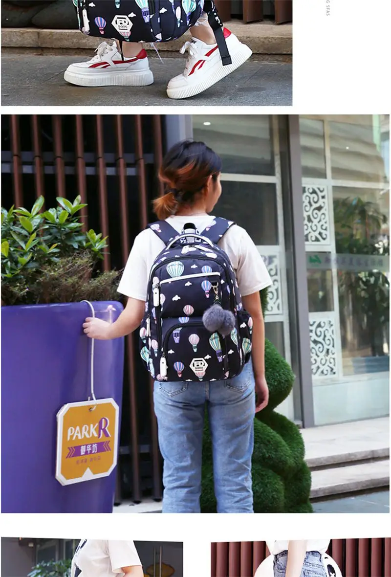 Meninas mochilas escolares estilo coreano crianças sacos