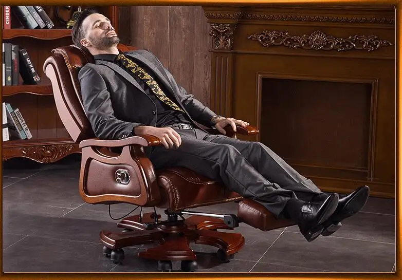 Босс стул дермы может лежать массаж большой класса стул одноцветное деревянный шарнир компьютерное кресло дома поднимающееся офисное кресло
