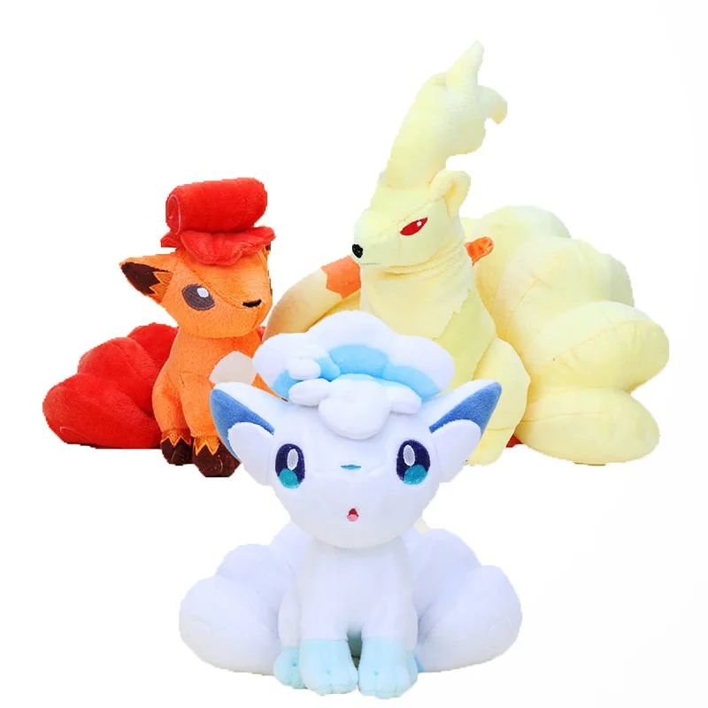 

Cartoon 3 Stijlen/Set Ninetales & Vulpxi Soft Gevulde Dolls Cijfers Alola Vulpix Knuffels 18-25 cm kids Gift Gratis Verzending