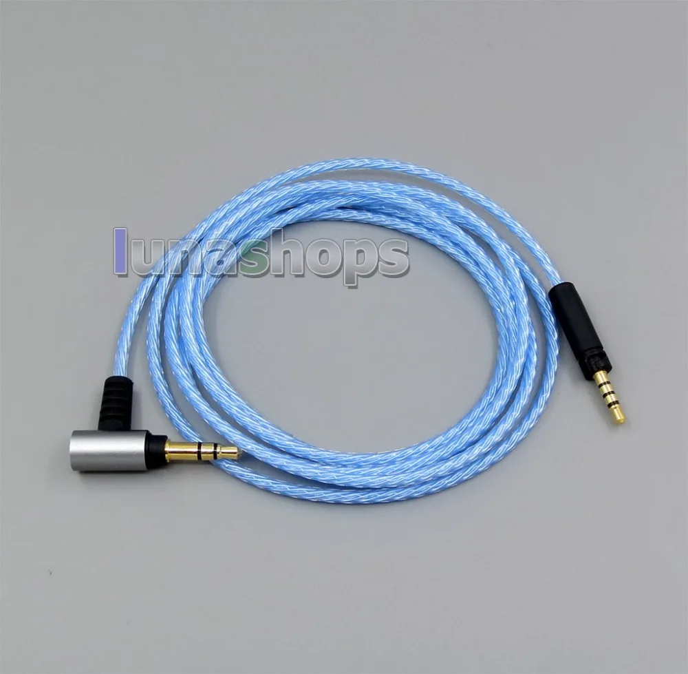 LN006316 3 5mm Silver plated Cable for Sennheiser Momentum 1 0 2 0 Over Ear On Ear Headphones