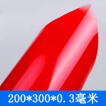 

sand table architecture model making 0.3mm 20*30cm RED color plastic transparent PVC sheet for model train layout