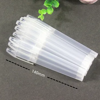 

50 Pcs/Lot New Gel Pen Shell Casing Transparent Ballpoint Pen Cap Minimalist Cheapest Pen Shell Cover