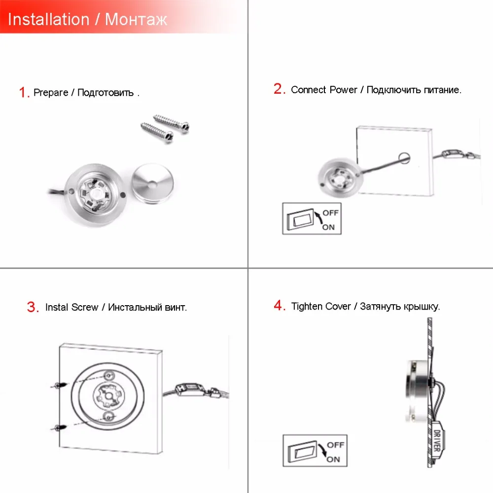 Mini Led Spotlight L975 6PCS (1)