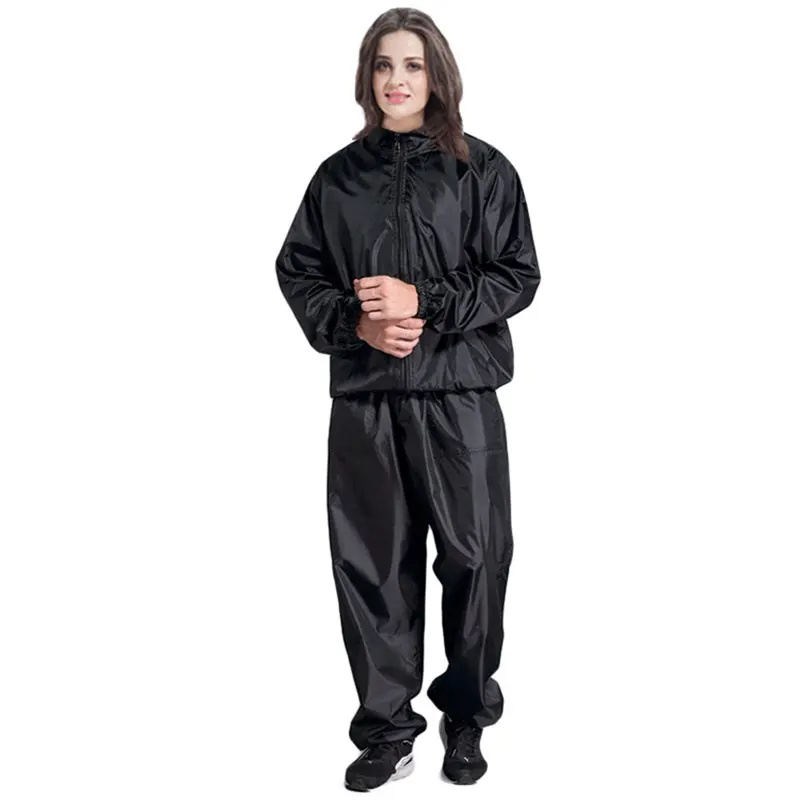 

Women Sauna Suit Gym Sauna Pants Shirt Set Woman Fitness Weight Loss Aerobics Clothing Slimming Pants Loose Weight Sets