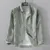 Square collar cotton linen shirts Premium breathable men's casual button-up