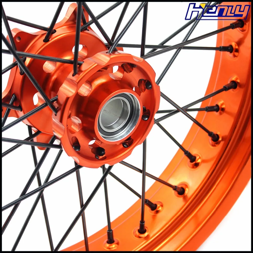 3,5/4,25 17IN. Набор колес Supermoto для KTM SXF EXC EXCF XC XCW XCF 125 150 200 250 300 350 450 500 505 525 530 Supermotard Rim