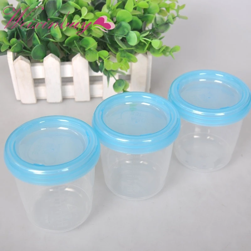 

Milk Fruit Juice Storage Seal Preservation Cups Box Baby Food Storage Set Cup Breast Melkpoeder Doosjes 180ml
