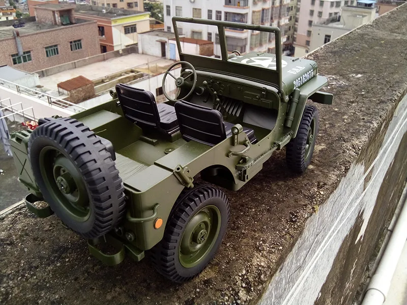 Rc-car-1: 10 Радиоуправляемая машина 1/10 масштаб 4X4 вал приводной поезд U. S.4wd внедорожный Военный джип Радиоуправляемый автомобиль игрушки для детей