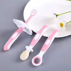 3 шт Силиконовые Дети Прорезыватель для обучения Зубная щётка es для детей детская зубная щетка для новорожденных инструмент бесплатная
