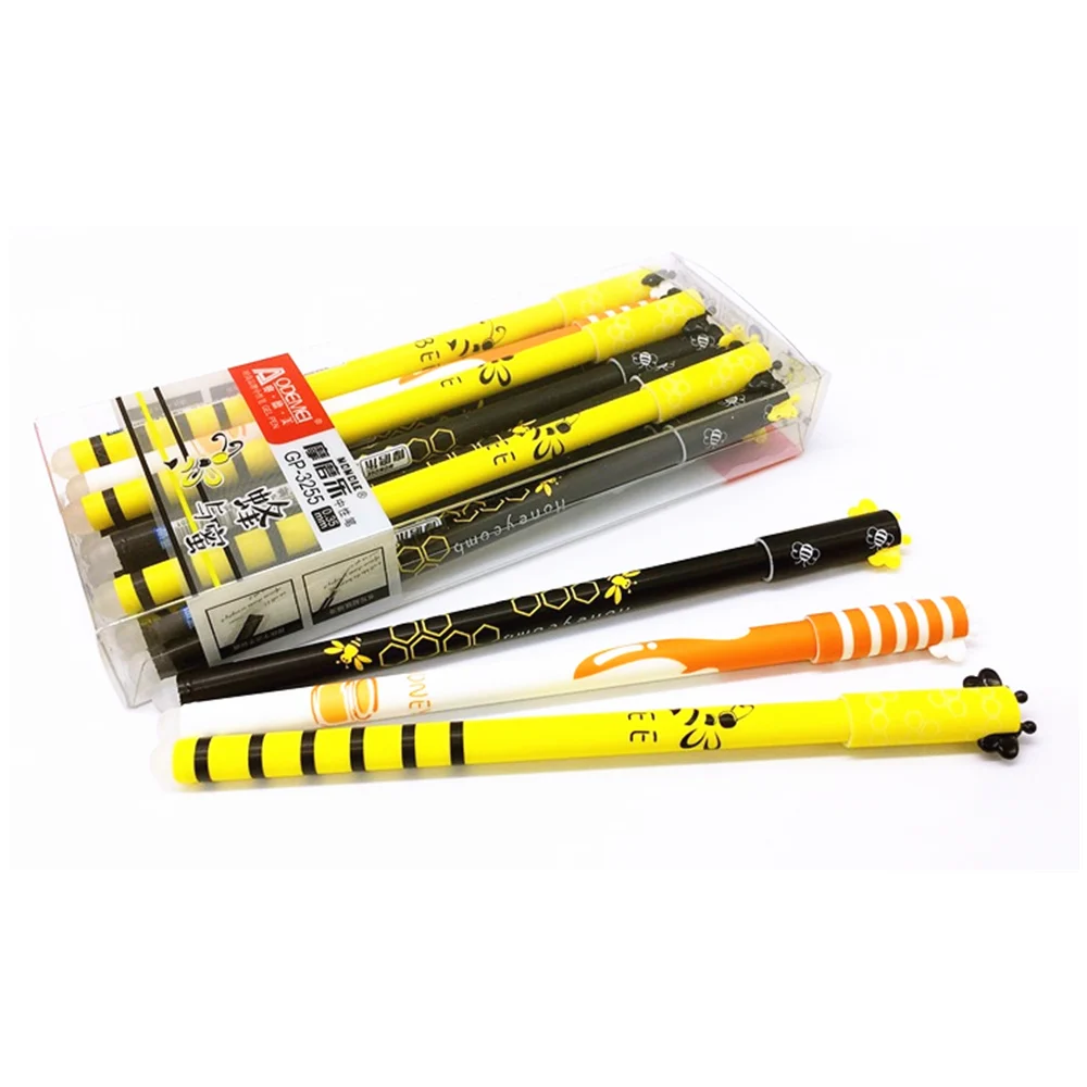 Erasable Pen Nib 0.5mm Bees and Honey Pen Ballpoint With Cartridge