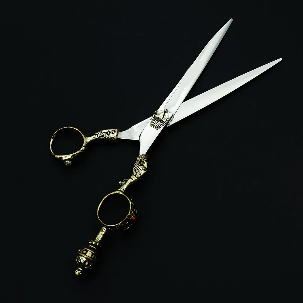 

7.0 inch Vintage upscale pet groomer quality Japan 440C stainless Pet Cutting Scissors Dog Grooming pet products dog shears