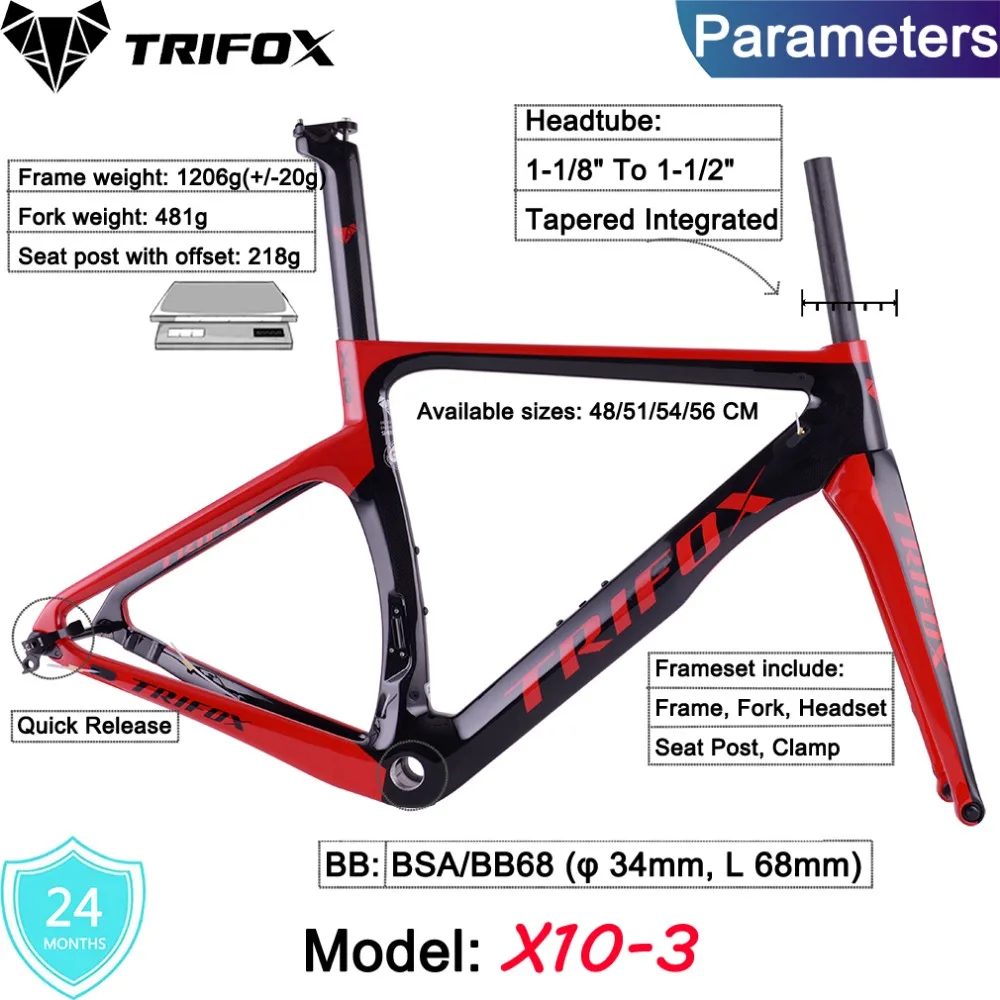 Discount Matte Black And Glossy Carbon Road Bike Frame Disc Brakes Di2 BSA BB68 Carbon Fibre Road Cycling Race Bicycle 1