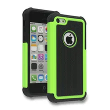Funda de plástico de doble Capa para Apple iPhone 5c 5C, protector a prueba de golpes