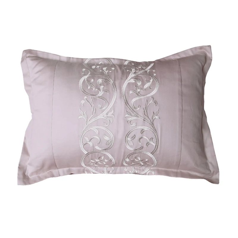 ADREAM 100 cotton bedding pillowcase, pink luxury Embroidered pillow