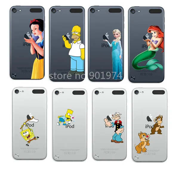 100pcs dhl wholesale mix design homer plastic hard cases for ipod