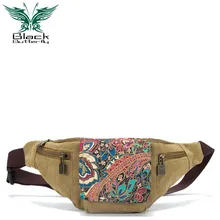 Холщовая поясная сумка Женская поясная сумка для мужчин холщовая поясная сумка мужская женская холщовая поясная сумка мессенджер сумки pochetes homem холщовая поясная сумка