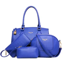 Bolso de Cuero de LA PU Para Mujer de Mediano Grandes Bolsas de Asas Femenina Crossbody Bolsas para Mujeres Bolso 3 Sets 4 Sets N108