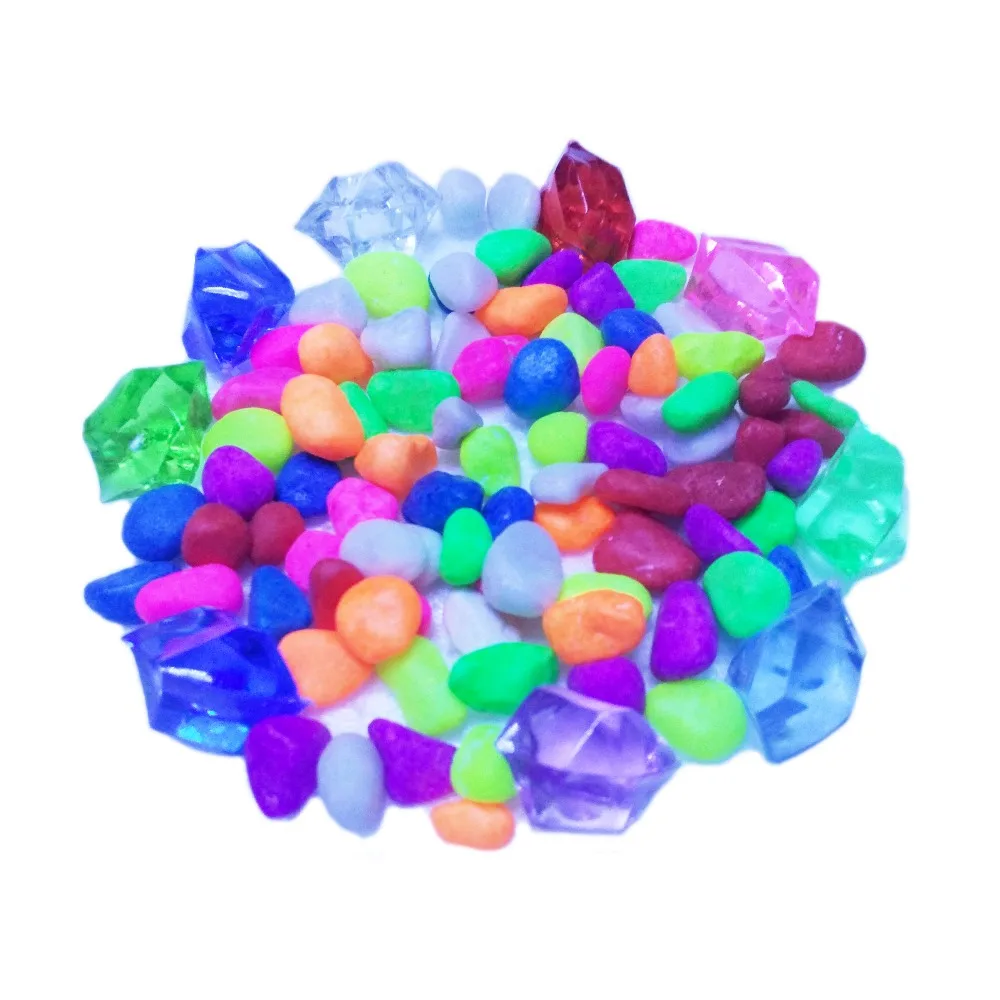 Colorful Fish Tank Beads Aquarium Stones Decoration 100g/bagin