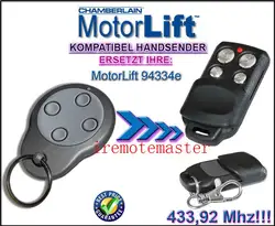 2 шт. MOTORLIFT 94334E заменить гараж ручной передатчик управление