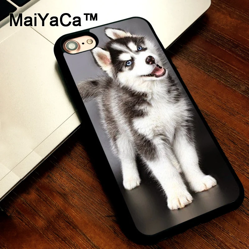 MaiYaCa Dog siberian husky Case For iphone 5s 5 SE Painted Soft Rubber ...