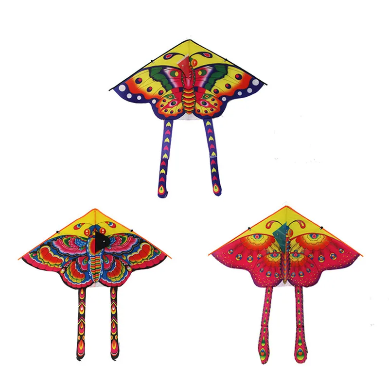 

2019 Easter Butterfly Flying Kite with Winder Board String 90*50CM Outdoor Sports Children Kids Toy Game Fun Free Shipping