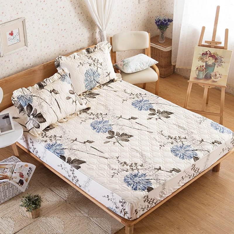 1 Stuck Dicke Weiche Baumwolle Matratzenbezug Stretch Pad Fur Matratze Bunte Floral Steppmatratzenschoner 12 Farben Freies Verschiffen V20 Cotton Mattress Cotton Mattress Covercotton Mattress Pads Aliexpress