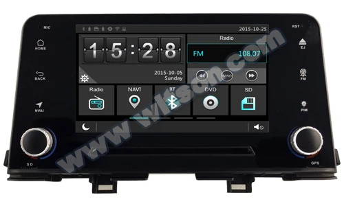 Top 7" Touch Screen Special Car DVD for Kia Picanto 2017 2018 (JA) & Kia Morning 2017 2018 (JA) with Front DVR Camera Support 1