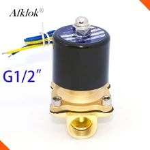 1/2 дюймовый Электрический Соленоидный клапан для воды и дизельного топлива 220v 110v 24v 12v VITON Seal