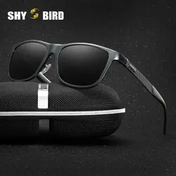 2019 прямоугольные оттенки солнцезащитные очки мужские поляризованные солнцезащитные очки для вождения алюминиевые магниевые