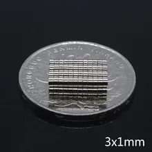 500 шт. 3x1 мм N35 неодимовый магнит 3*1 мм сильный редкоземельный неодимовый диск маленькие магниты 3x1 мм NdFeB постоянный магнитный 3 мм* 1 мм