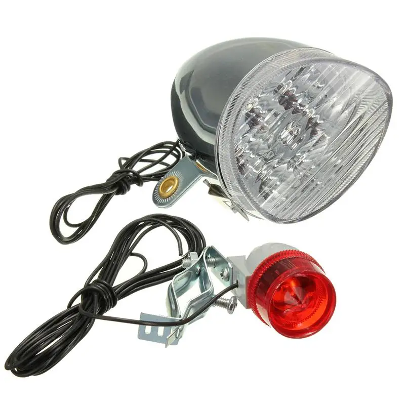 Top Universal Friction Generator Motorized Bicycle Bike LED Headlight Rear Tail Light 6V 3W Power Outdoor Night Cycling Accessories 3 Top Universal Friction Generator Motorized Bicycle Bike LED Headlight Rear Tail Light 6V 3W Power Outdoor Night Cycling Accessories 3