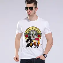 Summer men casual t shirt Guns N Roses Rock Band short sleeve punk rock t shirt music punk t shirt brand clothing L9-K17