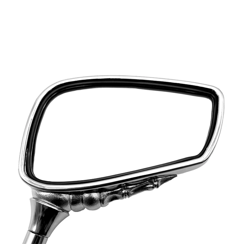 Roaopp 10MM Motorcycle Skeleton Mirrors For Harley Suzuki Kawasaki Honda Kymco Vespa SYM BMW Buell Aprilia Triumph Ducati KTM