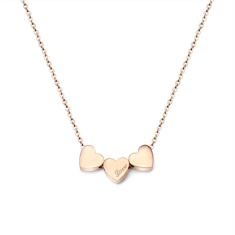 Ожерелье с подвеской в виде сердца из нержавеющей стали|pendant stainless steel|heart necklacelove