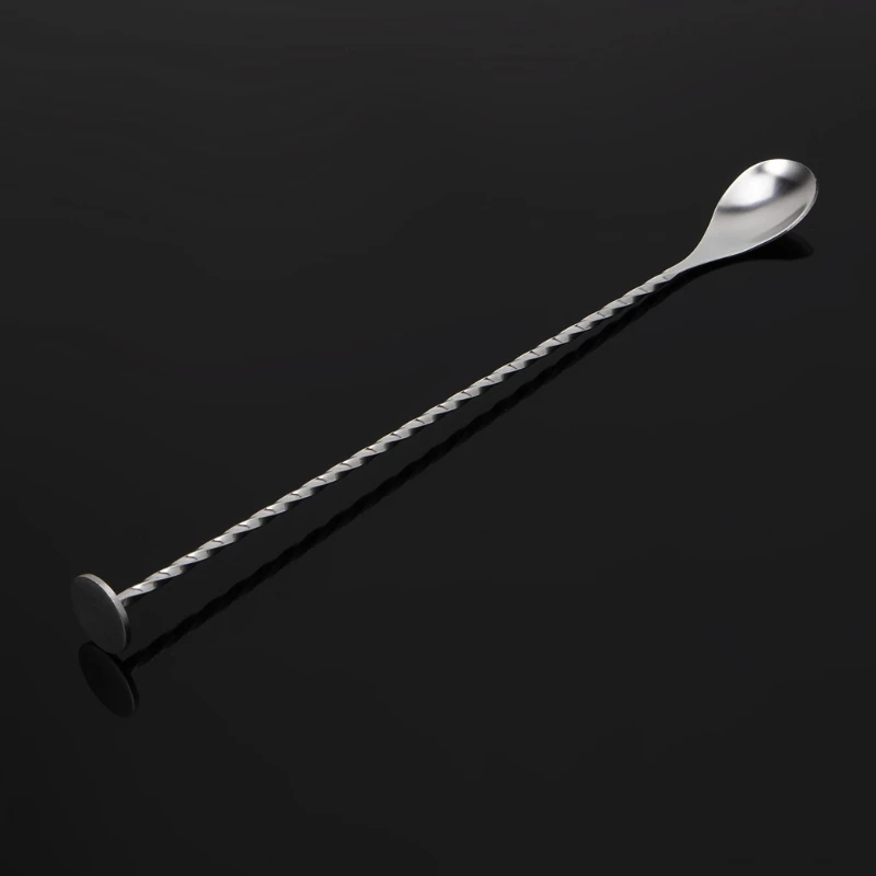 Stainless Steel Cocktail Stirrer Bar Puddler Martini Stirring Spoonin