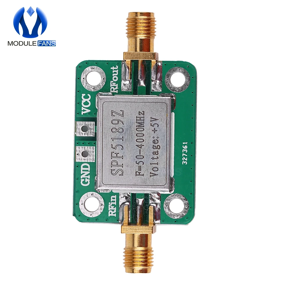 LNA 50 4000 МГц RF SPF5189 NF 0 6дб усилитель с низким уровнем шума плата приемника сигнала