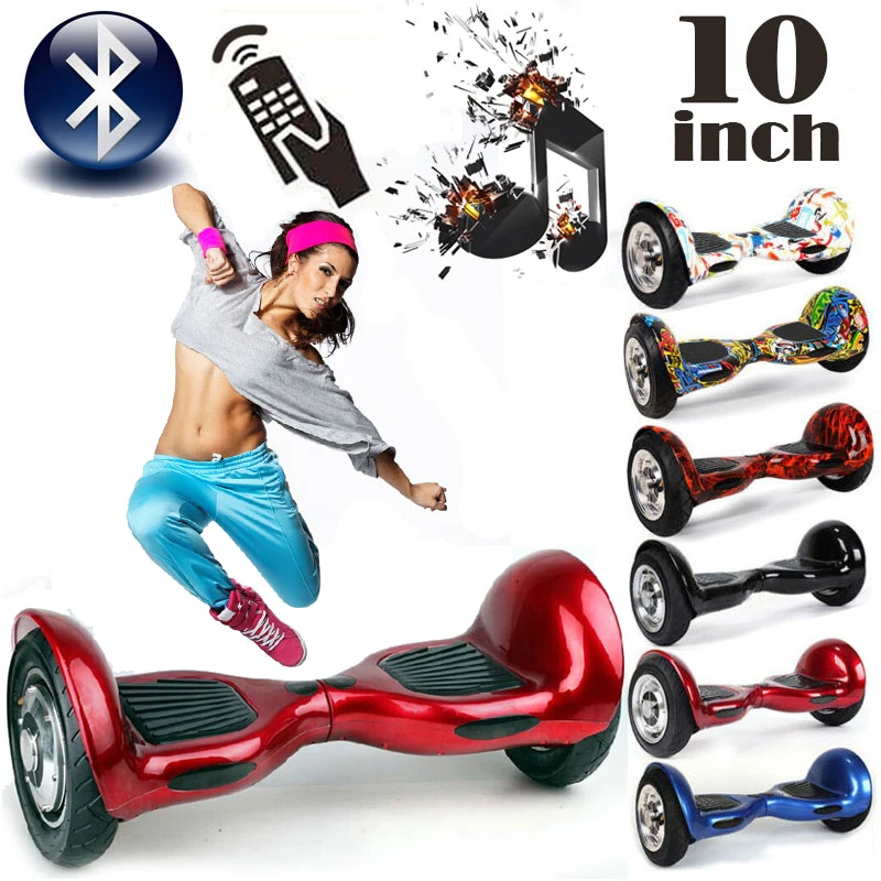 Sale Two Wheel Smart Electric Scooter Kick Skateboard 10 inch Bluetooth Hoverboard with Remote Control Oxboard Hoover boards escooter 0
