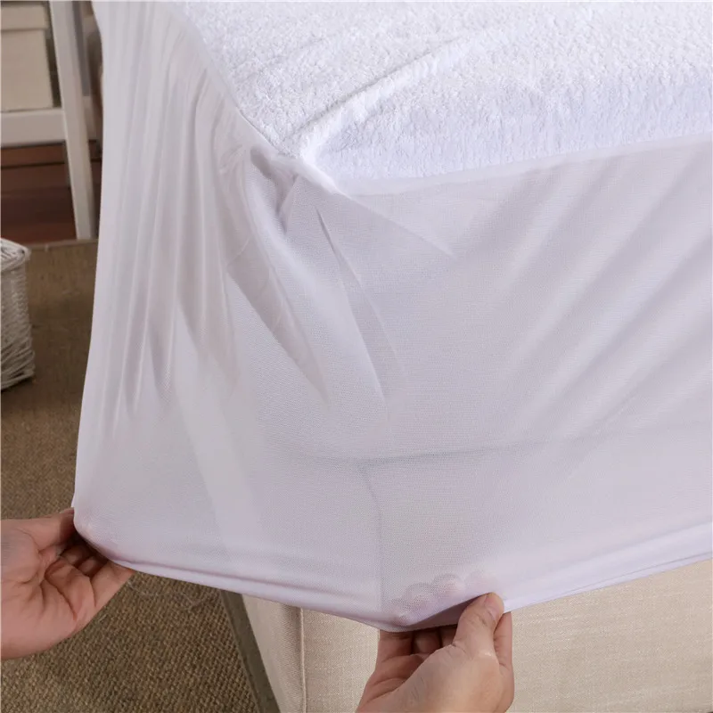 IRoyal All Size Cotton Terry Mattress Cover Elastic Bed Sheet Waterproof Bed Cover For Foam Matress Cover For Bed Protector (8)