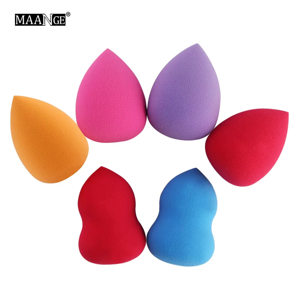 

1/2/4/5/6 Pcs Makeup Foundation Sponge Makeup Cosmetic Puff Powder Smooth Beauty Cosmetics Make Up Sponge Tools