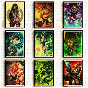 

Game Poster Overwatch widowmaker retro posters kraft wall paper High Quality Painting For Home Decor wall stickers
