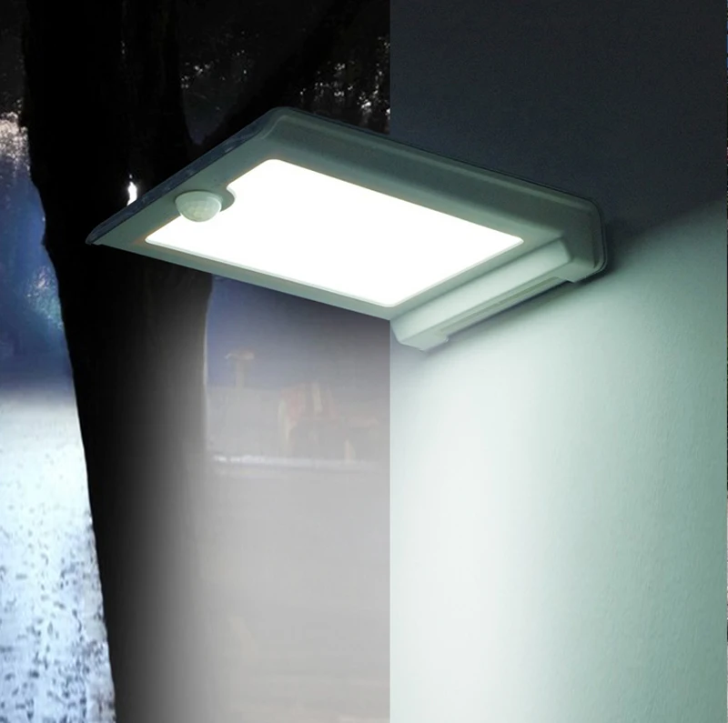 42leds PIR Motion Sensor Solar Lamp Waterproof LED Solar Power Street Light Outdoor Garden Security Wall Solar Lights Cool White (29)