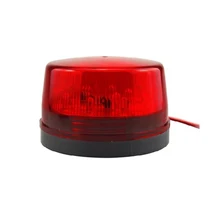 Outdoor Waterproof IP66 Wired Security Emergency LED Strobe Light Signal Siren Warning Lamp DC12V Red Blue
