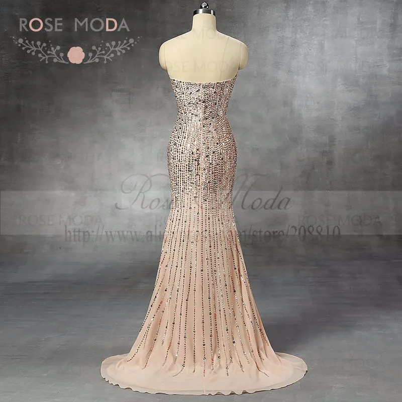 nude prom dressc