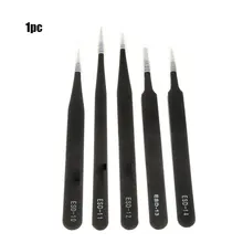 ESD-10 к ESD-15 антистатические изогнутые прямая законцовка щипцы прецизионные паяльные пинцеты набор электронный ЭСР инструмент для пинцета