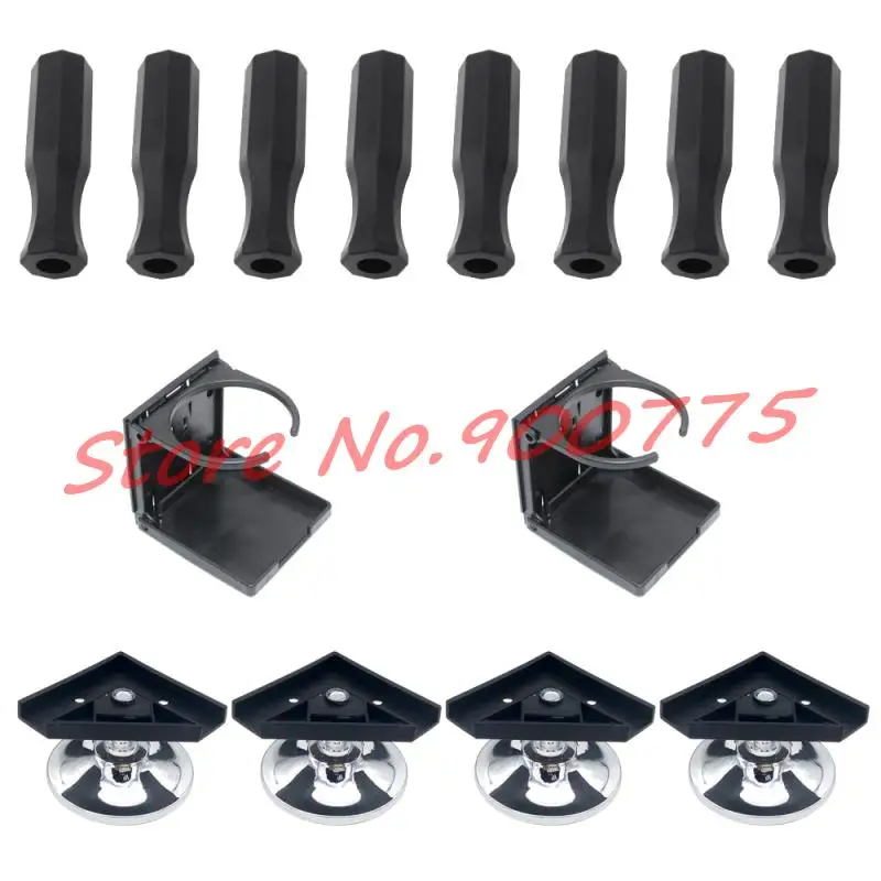 Sccer table Games Accessories for 5/8" Rod Foosball Table replacements 8 Handle+2 Cup Holders+4