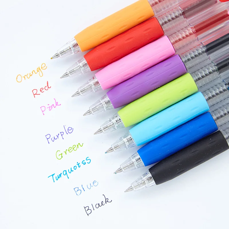 8 цветов гелевая ручка классический дизайн Quick-dry 0,5 мм шариковая канцелярские Подпись школьников письменные принадлежности a6427
