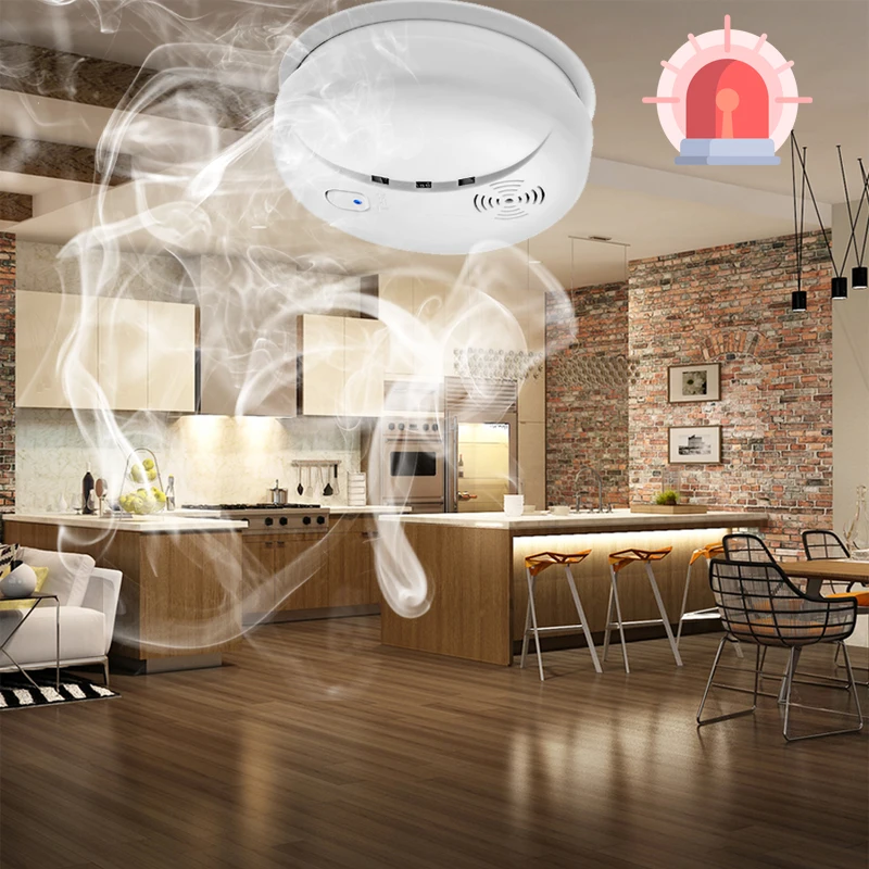 Daytech Fire Smoke Detector Alarm Sensor Battery Operate Smoke